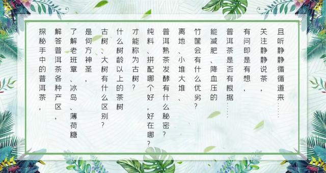 春節(jié)喝茶指南（早餐篇）